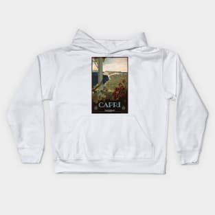 Capri, Italy - Vintage Travel Poster Design Kids Hoodie